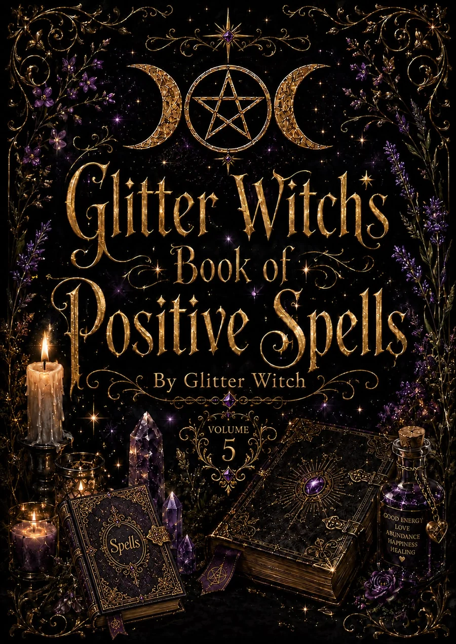 Glitter Witch's Book of Positive Spells book cover
